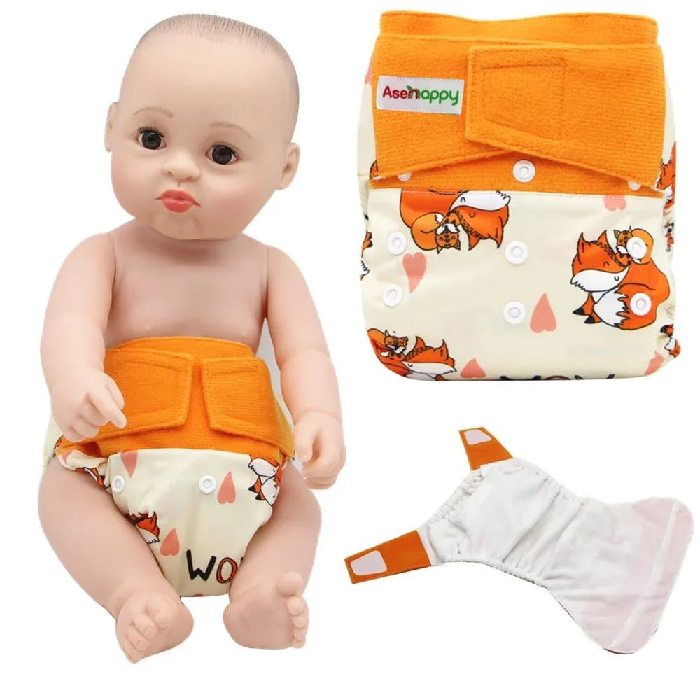 Baby Pocket Cloth Diaper Suede Cloth Inner Washable Reusable Eco-Friendly Nappies Cover Wrap In Modern Elegant Deisgn For Baby - BIG FRENCHIES