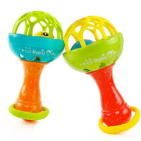 Baby Rattles toy Intelligence Grasping Gums Plastic Hand Bell Rattle Funny Educational Mobiles Toys For Baby and Kids - BIG FRENCHIES