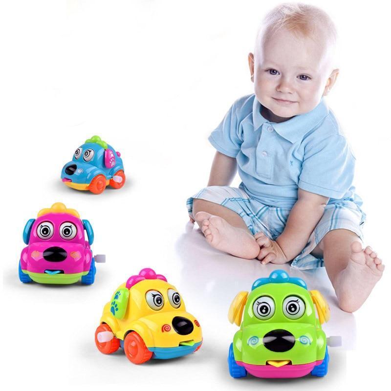 Baby Toys Cartoon Animal Dog Wind Up Toys Running Car Clockwork Educational Toys Infant Baby Mobile Rattle Toy For Kids - BIG FRENCHIES