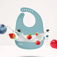 Silicone Baby Bibs waterproof Baby Saliva Towel Animal Adjustable Cloths Bandana Soft Feeding Cartoon Bib For Kids - BIG FRENCHIES