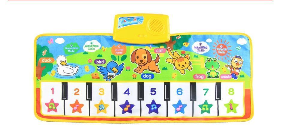 Trend New Baby Musical Mat Music Carpet Funny Animal Voice Singing Playing Music Piano Early Educational Learning Toys for Kids - BIG FRENCHIES