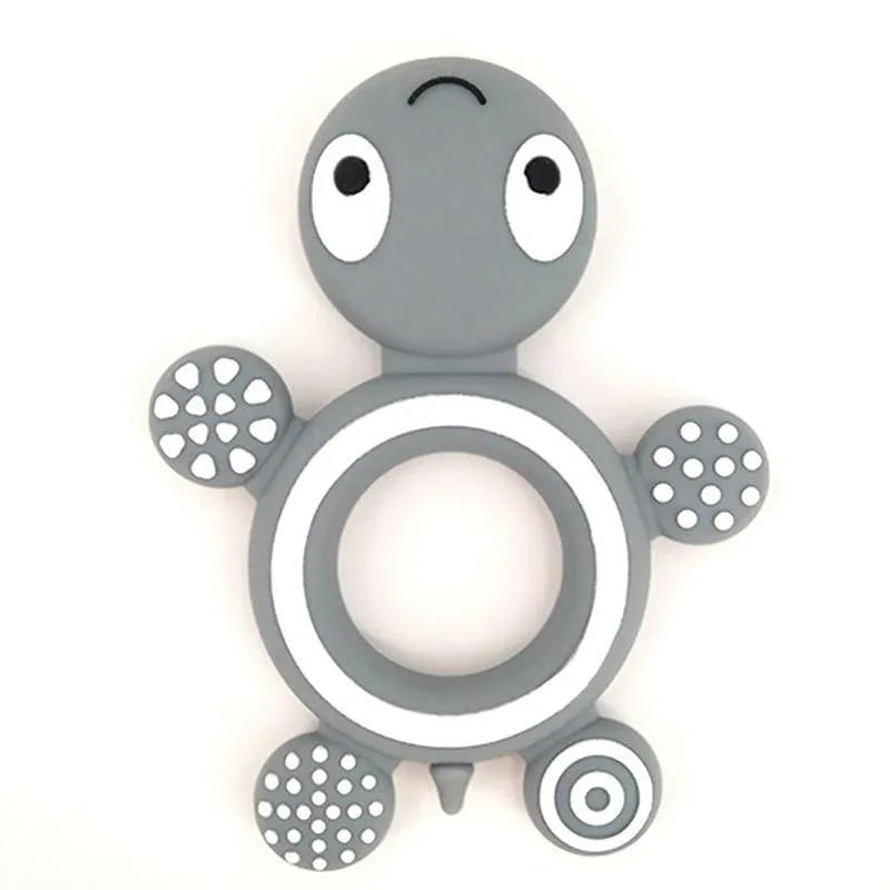Baby Silicone Teethers Food Cute Turtle Tiny Teething Baby Shower Gifts Cartoon Animals Teether - BIG FRENCHIES