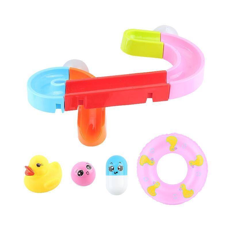 Bath Toys Suction Cup Marble Race Orbits Track Kids Bathroom Bathtub Play Water Toy Shower Games For Kids - BIG FRENCHIES