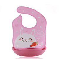 Waterproof Silicone Bib Feeding Food Catcher Baby Newborn Cartoon Aprons Adjustable Baby Bibs For Kids - BIG FRENCHIES