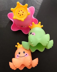 Kids Ocean Life Octopus Stacking Cups Bath Toy Children Play Educational Cute Cartoon Bathroom Toys - BIG FRENCHIES