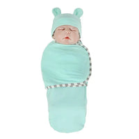 Muslin Swaddle Newborn Organic Cotton Blanket Extract Envelope Baby Sleeping Things Bedding for Boys Girls with a Hat Blanket Bag - BIG FRENCHIES