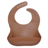 Silicon Breastplate Baby Bib Waterproof Solid Infant Bandana Bibs Newborn Feeding Burp Cloth Bib For Kids - BIG FRENCHIES