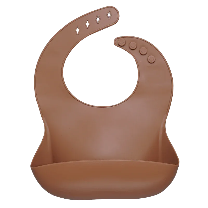 Silicon Breastplate Baby Bib Waterproof Solid Infant Bandana Bibs Newborn Feeding Burp Cloth Bib For Kids - BIG FRENCHIES