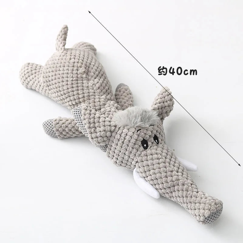 Plush Cartoon Dog Toy – Squeaky Chew Toy for Small Dogs, Teeth Grinding & Fun Playtime - BIG FRENCHIES