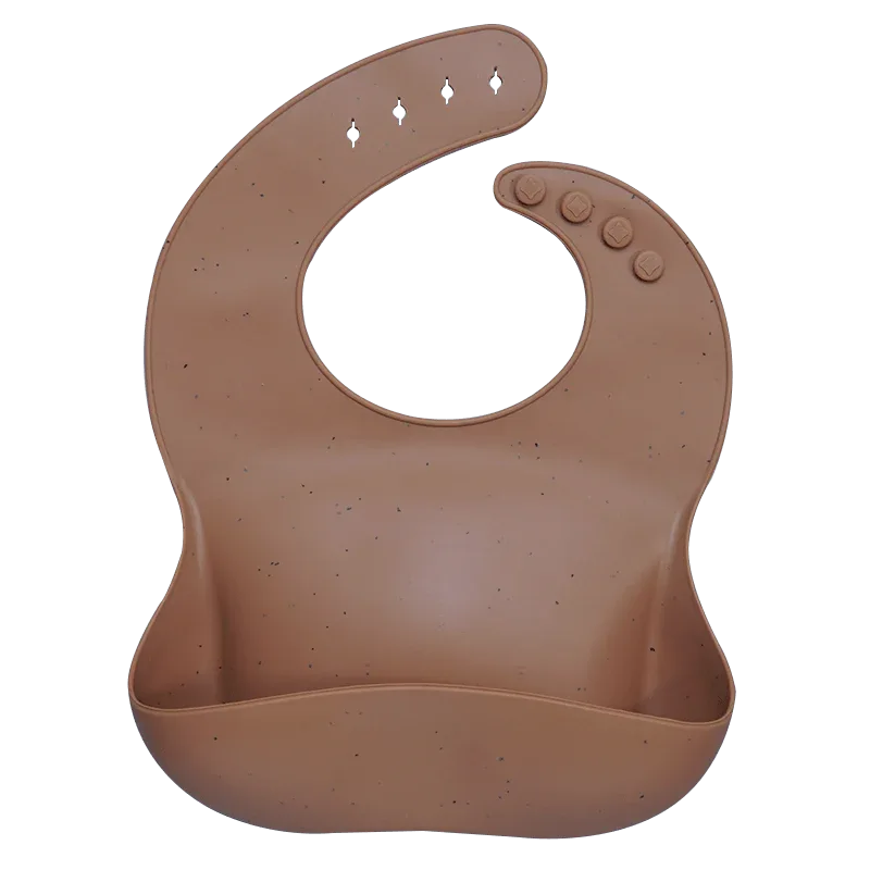 Silicon Breastplate Baby Bib Waterproof Solid Infant Bandana Bibs Newborn Feeding Burp Cloth Bib For Kids - BIG FRENCHIES