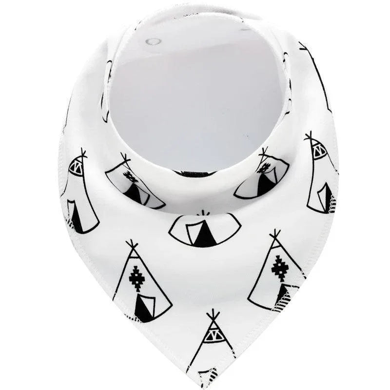 Baby Bibs Triangle scarf Cotton Cartoon Child Bandana Bib Dribble Bibs Newborn BIb for Kids - BIG FRENCHIES