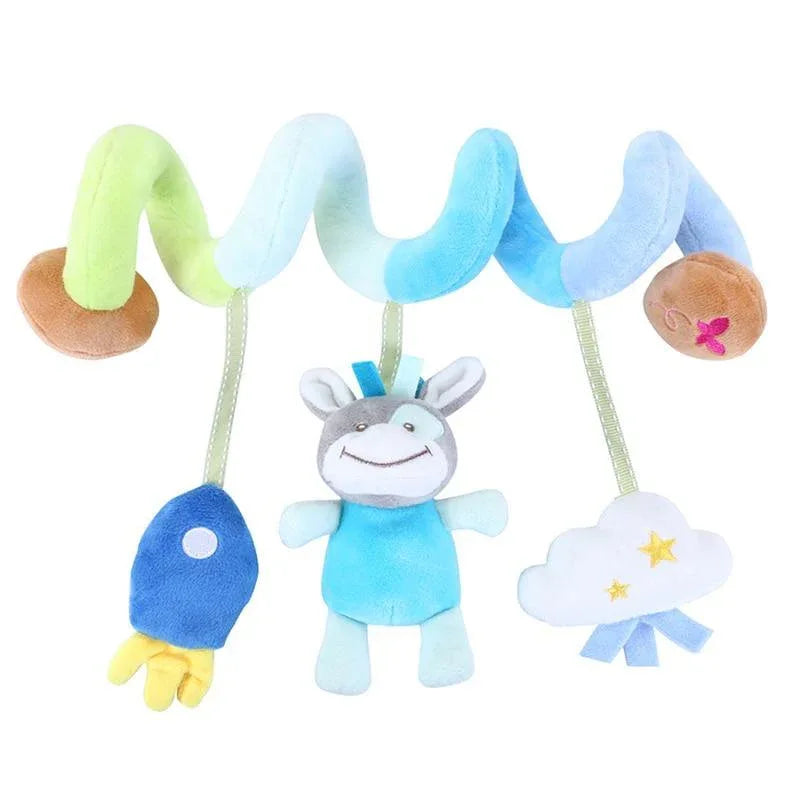Modern Baby Development Giraffe Animal Hand Bells Rattles Handle Toys Stroller Hanging Teether Baby Toys For Kids - BIG FRENCHIES