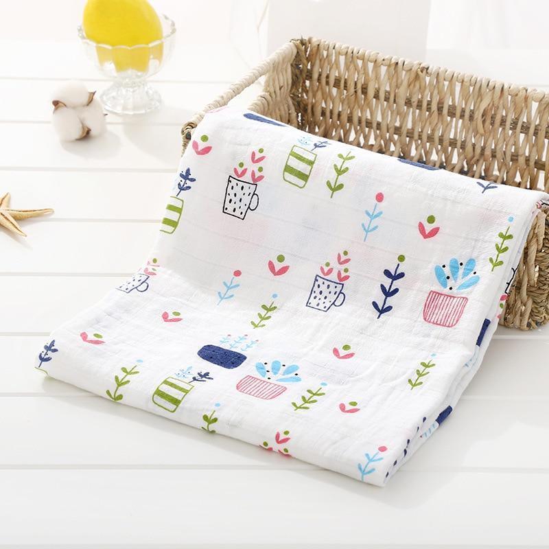 Muslin Cotton Diaper Baby Blankets Newborn Swaddle Blanket Infant Multi Purpose Bath Towel - BIG FRENCHIES