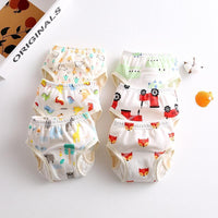 8-layer Pants Baby Diapers Reusable Training Pants Washable Cloth Diapers Waterproof Pants Nappies With Leak-proof Side - BIG FRENCHIES