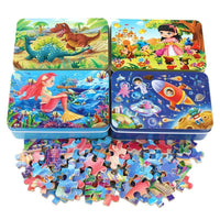 New 60 Pieces Wooden Toys Puzzle Kids Toy Cartoon Animal Wood Toys Puzzles For Child Early Educational Learning Toys for Children - BIG FRENCHIES