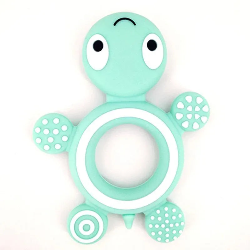 Baby Silicone Teethers Food Cute Turtle Tiny Teething Baby Shower Gifts Cartoon Animals Teether - BIG FRENCHIES