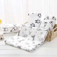 Muslin Cotton Diaper Baby Blankets Newborn Swaddle Blanket Infant Multi Purpose Bath Towel - BIG FRENCHIES