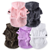 Luxury Soft Pet Dog Puppy Hooded Bathrobe - BIG FRENCHIES