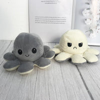 Reversible Flip Octopus Plush Stuffed Toy Soft Animal Home Accessories Cute Animal Doll Children Gifts Baby Plush Toy For Kids - BIG FRENCHIES
