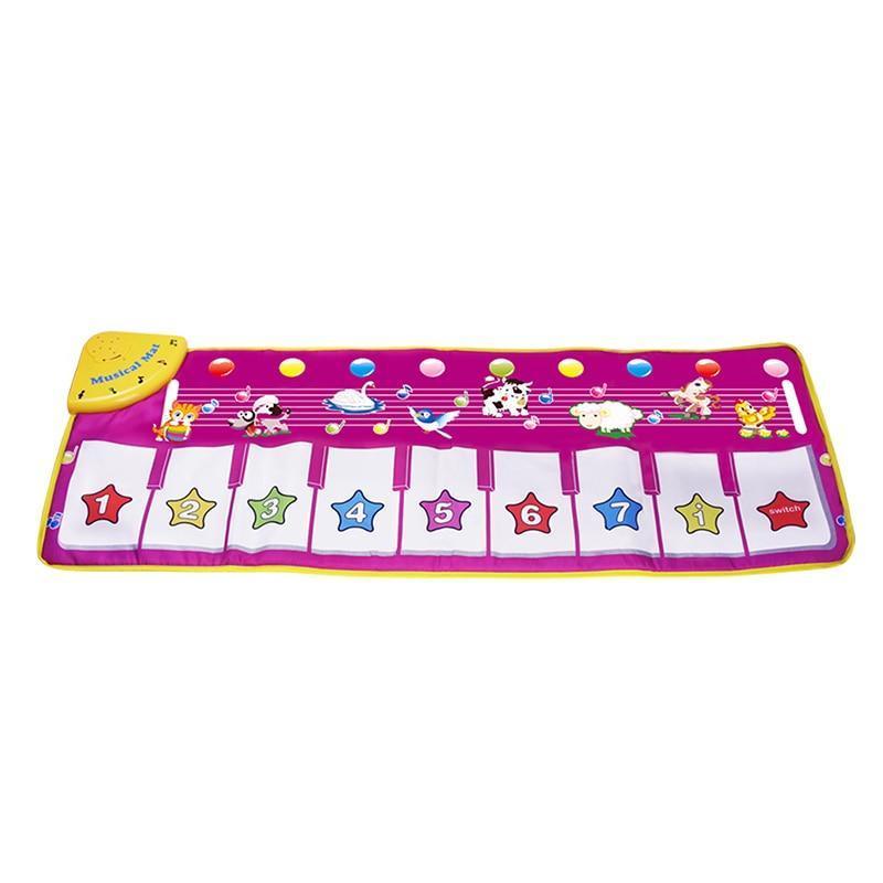 Music Carpets Piano Mats Music Touch Play Keyboard with 8 Demo Songs Baby Animals Educational Toy for Kids - BIG FRENCHIES