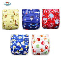 Modern Luxury Printed Baby Nappy 5pcs/Lot Washable Diapers Good Quality Pocket Diaper For Kids - BIG FRENCHIES