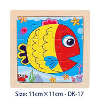38 Style Cartoon Wooden Puzzle Children Animal/ Vehicle Toy For 2-6 Year Baby Early Educational Toys for Kids - BIG FRENCHIES