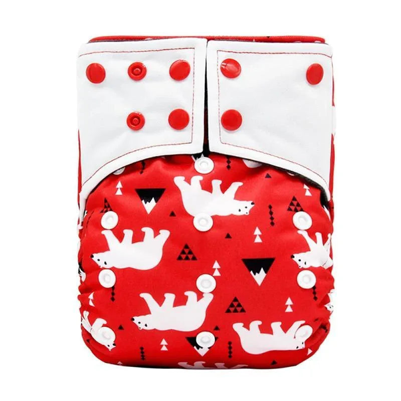 Baby Cloth Diaper Reusable Adjustable Pocket Nappy Cover Fit All Diaper Reusable Nappies Cotton In Modern Trend Printed Design For Unlimited Uses - BIG FRENCHIES