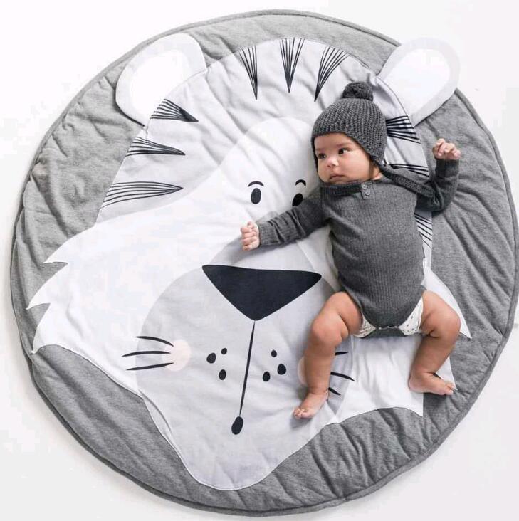 Cartoon Baby Play Mats Pad Toddler Kids Crawling Round Carpet Rug Toys Mat For Children Room In elegant Modern Design - BIG FRENCHIES