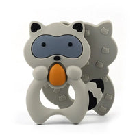 2pcs Cartoon Baby Teether Animal Silicone Teether Raccoon Elephant Koala Giraffe Baby Teething Toys Accessories Perfect Toy For Kids - BIG FRENCHIES