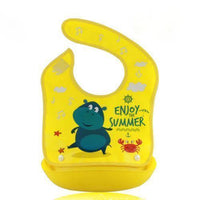 Waterproof Silicone Bib Feeding Food Catcher Baby Newborn Cartoon Aprons Adjustable Baby Bibs For Kids - BIG FRENCHIES