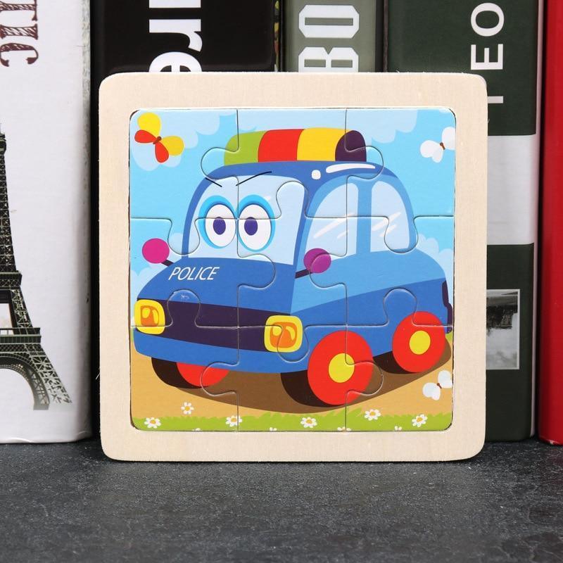 Wood Puzzles Children Adults Vehicle Puzzles Wooden Toys Learning Education Environmental Assemble Toy Educational Games For Baby and Kids - BIG FRENCHIES