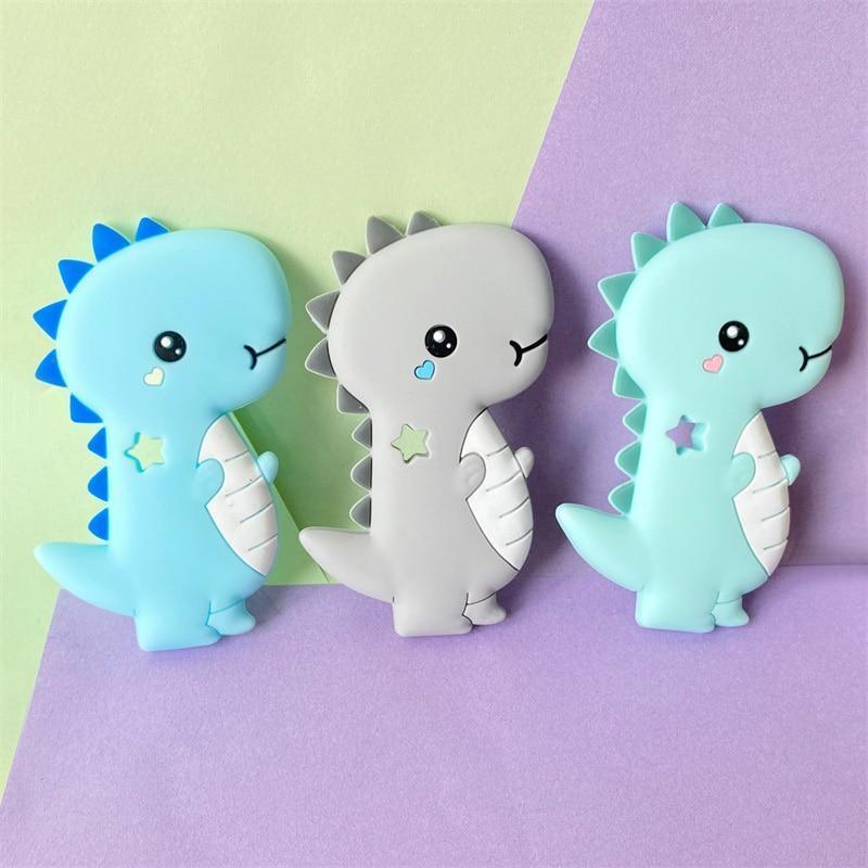 Dinosaur Teether Teething Animal Shape Chewable Chewing Toys For Baby Boys And Girls BPA Free Food Pefect Gift - BIG FRENCHIES