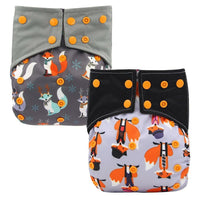 All-In-One Cloth Diaper for Baby Bamboo Charcoal Eco-friendly Baby Cloth Diaper - BIG FRENCHIES