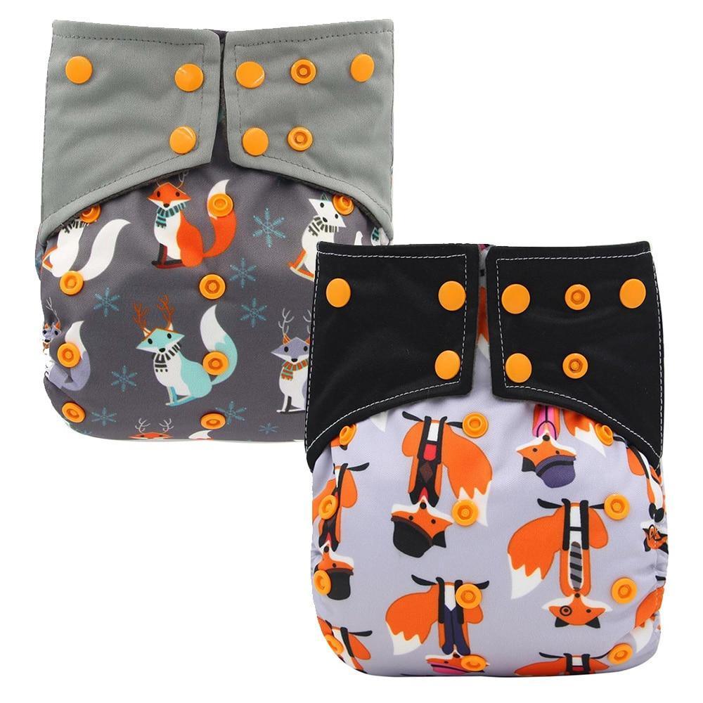 All-In-One Cloth Diaper for Baby Bamboo Charcoal Eco-friendly Baby Cloth Diaper - BIG FRENCHIES