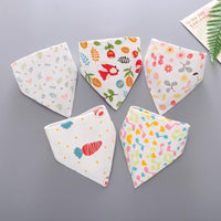 Trend 5PCS/SET Pack Baby Cotton Cartoon Saliva Towel Bandana Bibs For Baby Feeding Accessory For Baby Kids - BIG FRENCHIES