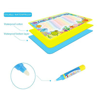 Magic Water Painting Drawing Mat & 2 Pens Doodle Board Coloring Books for Kids Children Educational Toys - BIG FRENCHIES