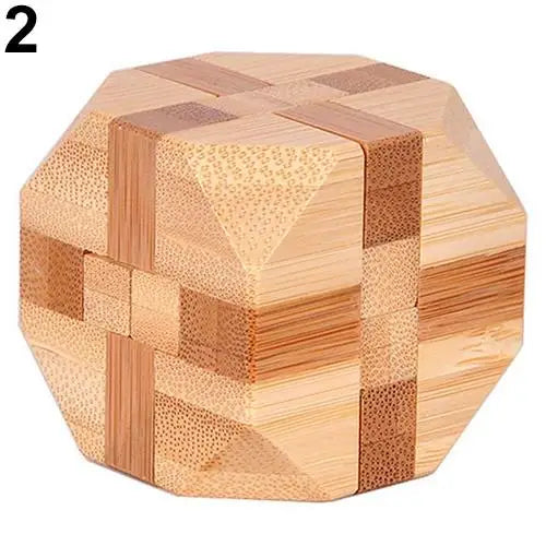 MEACAOFG Kongming Luban Lock Kids Wooden Chinese Traditional Puzzle Toy Children Brain Teaser Games 3D Intellectual Creative Unlock Toy