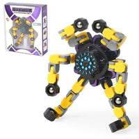 Deformable Fidget Spinner Chain Toy – Stress Relief Sensory Spinner for Kids & Adults