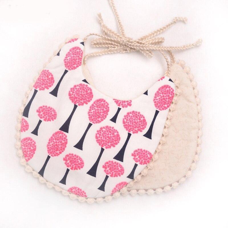 Double-deck Infant Baby Girl Boy Bib Kid Toddler Dinner Feeding Tassel Cotton Linen Burp Cloths - BIG FRENCHIES