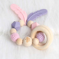 Modern Wood Pacifier Clip Chain Holder Nipples Pacifier Clips Pacifier Teether Teething Toy Cartoo Wooden Bracket For Pacifier For Kids - BIG FRENCHIES