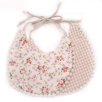 Double-deck Infant Baby Girl Boy Bib Kid Toddler Dinner Feeding Tassel Cotton Linen Burp Cloths - BIG FRENCHIES