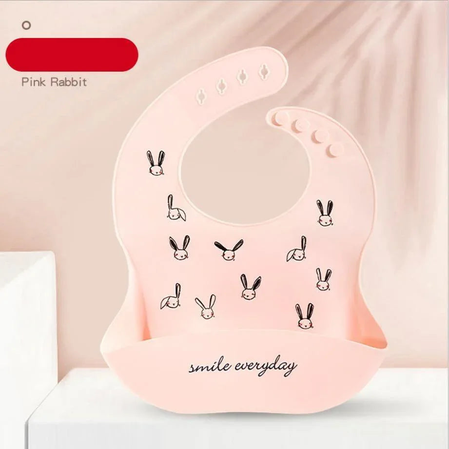 Silicon Breastplate Baby Bib Waterproof Solid Infant Bandana Bibs Newborn Feeding Burp Cloth Bib For Kids - BIG FRENCHIES