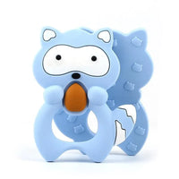 2pcs Cartoon Baby Teether Animal Silicone Teether Raccoon Elephant Koala Giraffe Baby Teething Toys Accessories Perfect Toy For Kids - BIG FRENCHIES