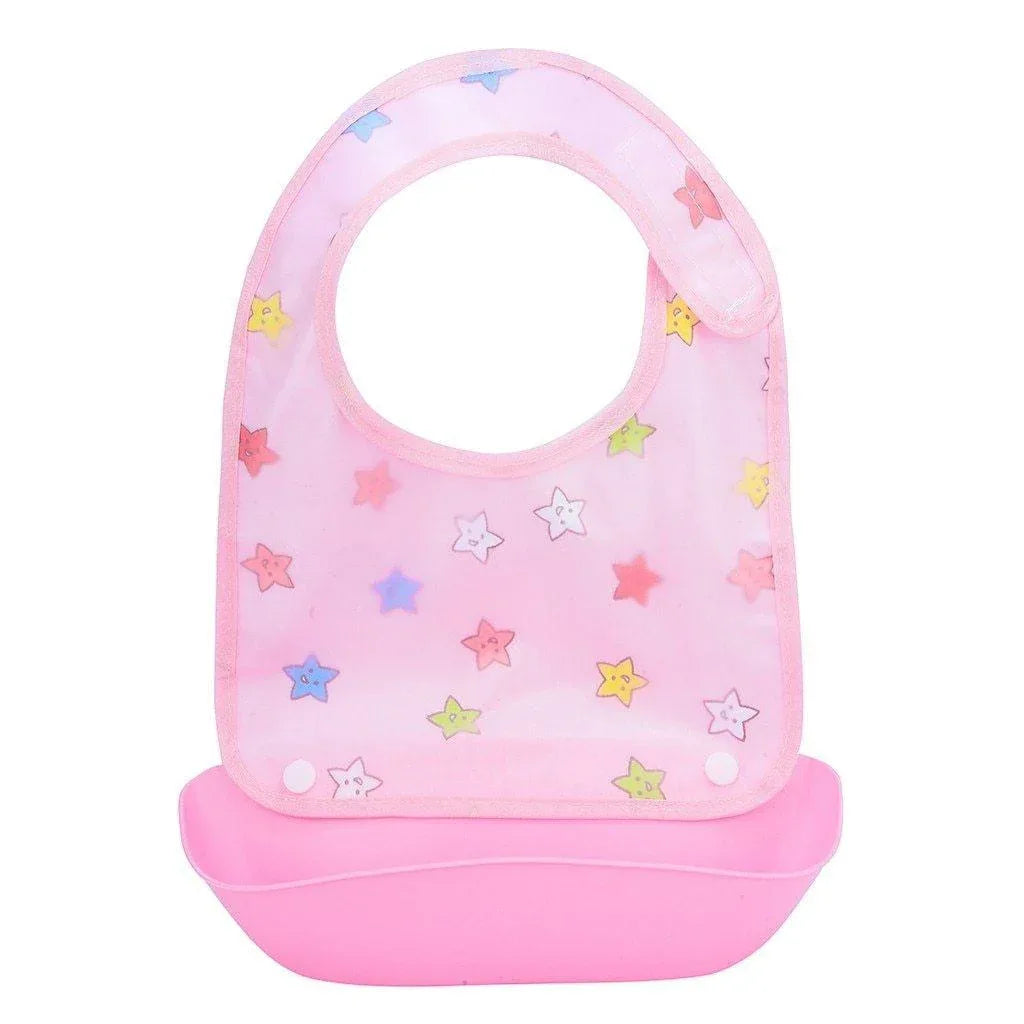 Baby Bibs Waterproof Silicone Feeding Saliva Towel Newborn Cartoon Aprons Baby Bibs Detachable For Kids - BIG FRENCHIES