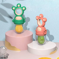 Modern Rotary Seal Non Slip Home Safe Baby Fruit Feeder Pacifier Fresh Food Bite Bag Soft Silicone Teething Toy For baby and Kids - BIG FRENCHIES
