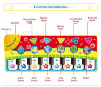 Musical Mat With Animal Voice Baby Piano Playing Carpet Music Game Instrument Toys Early Educational Toys For Kids - BIG FRENCHIES