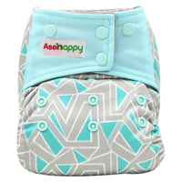 Colorful Modern Baby Cloth Diaper Bamboo Charcoal Nappy All-in-one Diapers sewn 3 Layers Micro fleece Insert Inside Reusable Diaper For Baby and Kids For Unlimited Use - BIG FRENCHIES