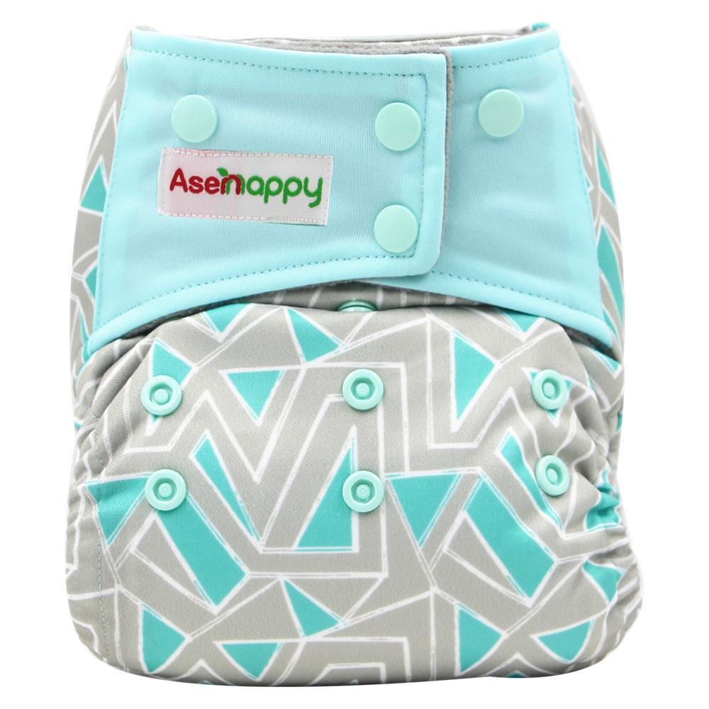 Colorful Modern Baby Cloth Diaper Bamboo Charcoal Nappy All-in-one Diapers sewn 3 Layers Micro fleece Insert Inside Reusable Diaper For Baby and Kids For Unlimited Use - BIG FRENCHIES