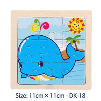 38 Style Cartoon Wooden Puzzle Children Animal/ Vehicle Toy For 2-6 Year Baby Early Educational Toys for Kids - BIG FRENCHIES