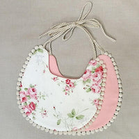 Double-deck Infant Baby Girl Boy Bib Kid Toddler Dinner Feeding Tassel Cotton Linen Burp Cloths - BIG FRENCHIES